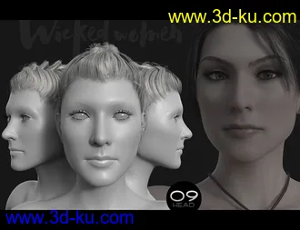 3D打印模型Wicked Women HD Faces and Bodies for Genesis 8 Female的图片