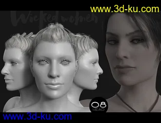 Wicked Women HD Faces and Bodies for Genesis 8 Female模型的图片23