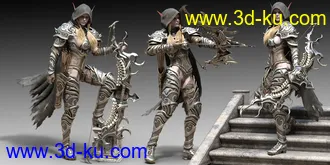 3D打印模型Wind Warrior Hierarchical Poses的图片
