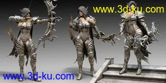 3D打印模型Wind Warrior Hierarchical Poses的图片