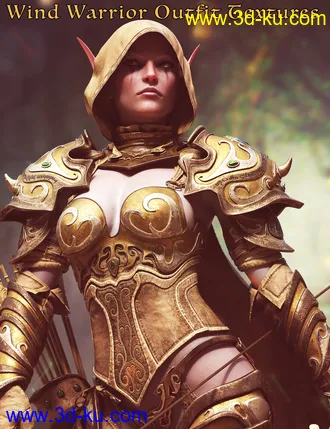 3D打印模型Wind Warrior Outfit Textures的图片