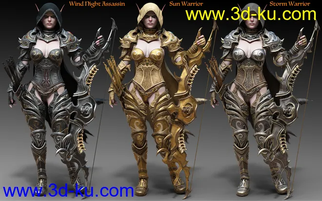 Wind Warrior Outfit Textures模型的图片3