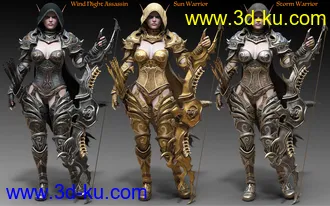 3D打印模型Wind Warrior Outfit Textures的图片