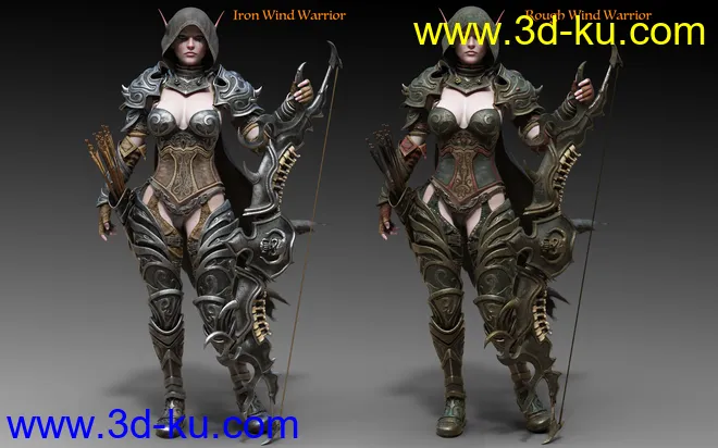 Wind Warrior Outfit Textures模型的图片4