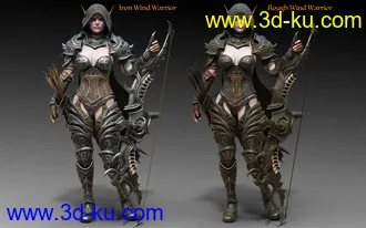 3D打印模型Wind Warrior Outfit Textures的图片