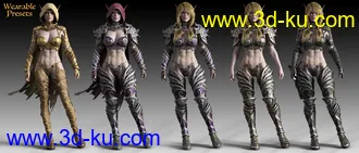 3D打印模型Wind Warrior Outfit Textures的图片