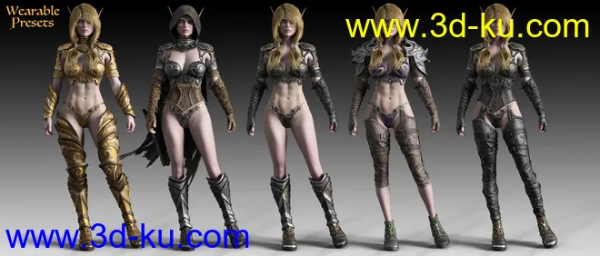 Wind Warrior Outfit Textures模型的图片10