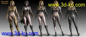 3D打印模型Wind Warrior Outfit Textures的图片