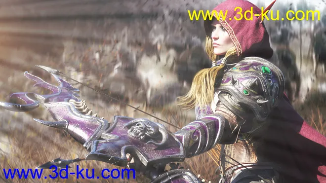Wind Warrior Outfit with dForce for Genesis 8 Female(s)模型的图片2