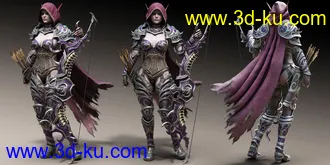 3D打印模型Wind Warrior Outfit with dForce for Genesis 8 Female(s)的图片
