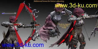 3D打印模型Wind Warrior Outfit with dForce for Genesis 8 Female(s)的图片