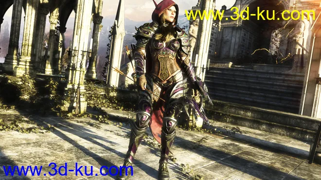 Wind Warrior Outfit with dForce for Genesis 8 Female(s)模型的图片10