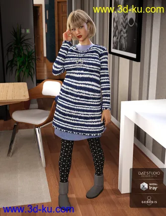 3D打印模型Winter Dayz for Genesis 8 Female(s)的图片