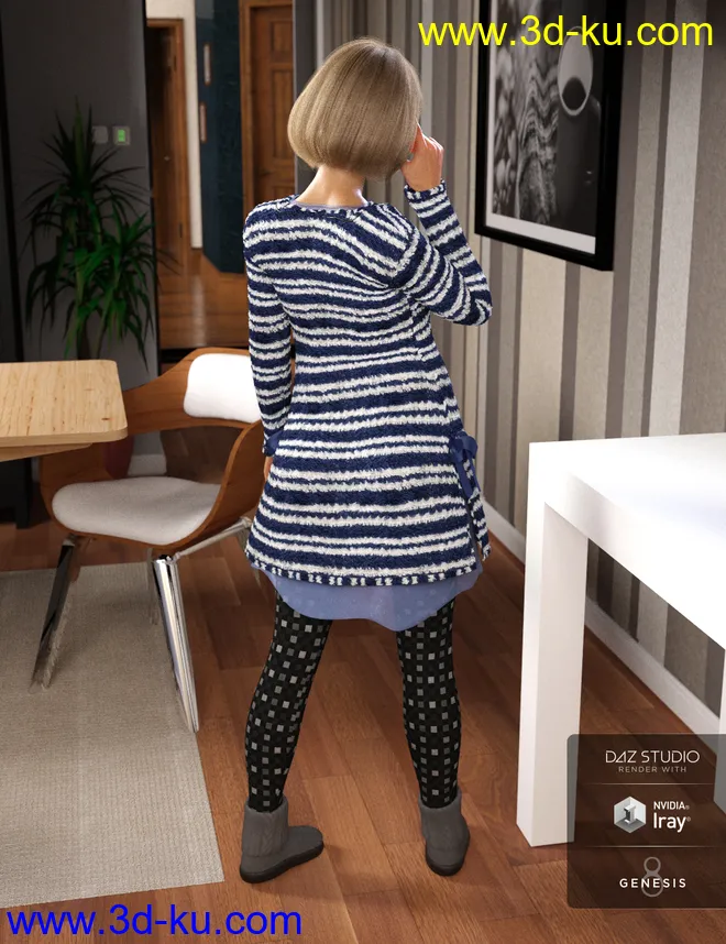 Winter Dayz for Genesis 8 Female(s)模型的图片6