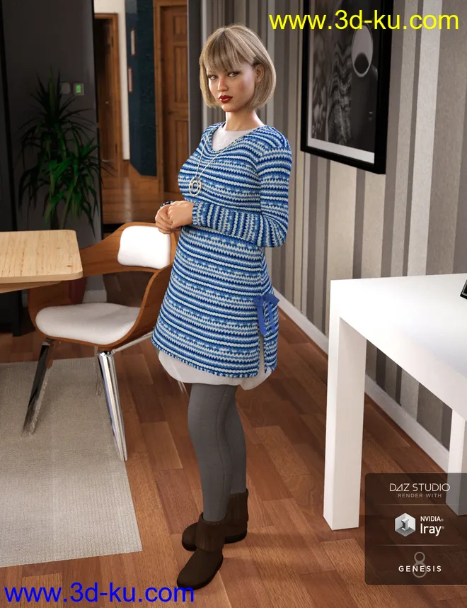 Winter Dayz for Genesis 8 Female(s)模型的图片7