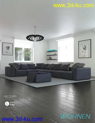 3D打印模型Wohnen Living Room的图片