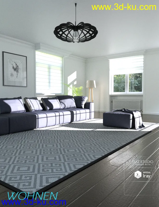 Wohnen Living Room模型的图片2