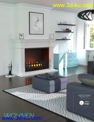 3D打印模型Wohnen Living Room的图片