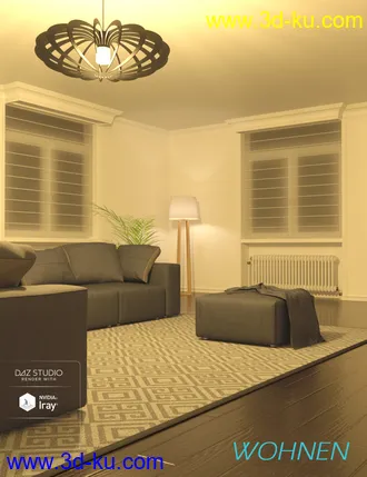 3D打印模型Wohnen Living Room的图片
