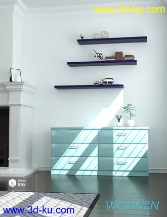 3D打印模型Wohnen Living Room的图片