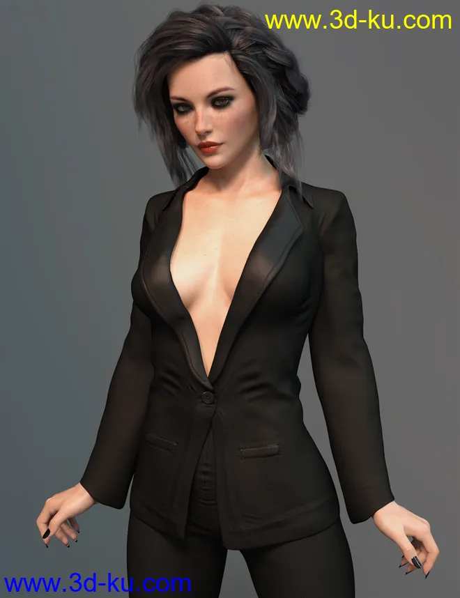 X-Fashion After Hours Suit for Genesis 8 Female(s)模型的图片1