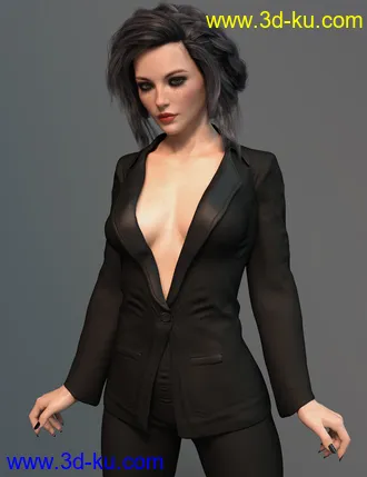 3D打印模型X-Fashion After Hours Suit for Genesis 8 Female(s)的图片