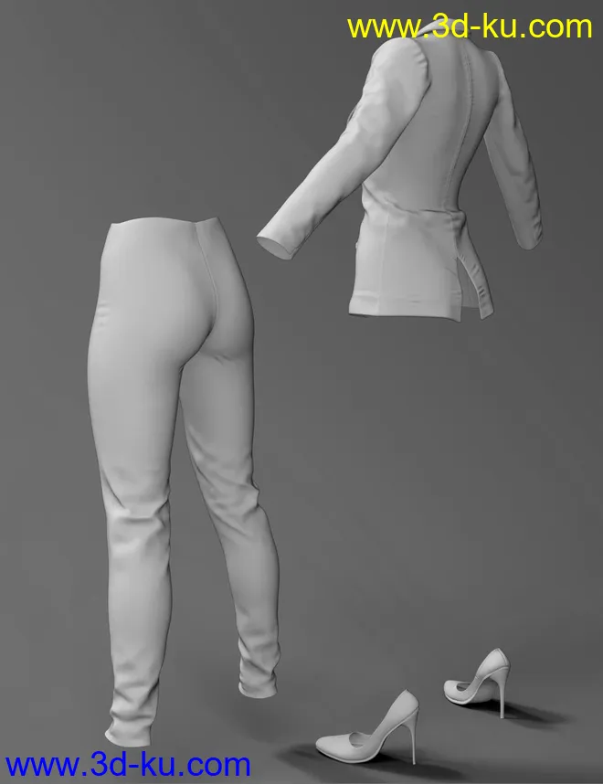 X-Fashion After Hours Suit for Genesis 8 Female(s)模型的图片7