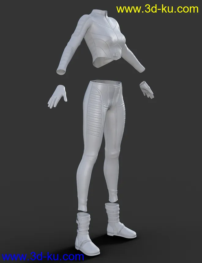 X-Fashion Justice Outfit for Genesis 8 Female(s)模型的图片6