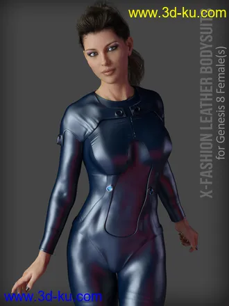 3D打印模型X-Fashion Leathers Bodysuit for Genesis 8 Females的图片