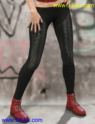 3D打印模型X-Fashion Punk Outfit for Genesis 8 Female(s)的图片