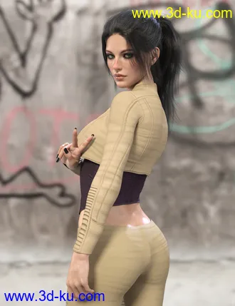 3D打印模型X-Fashion Punk Outfit for Genesis 8 Female(s)的图片