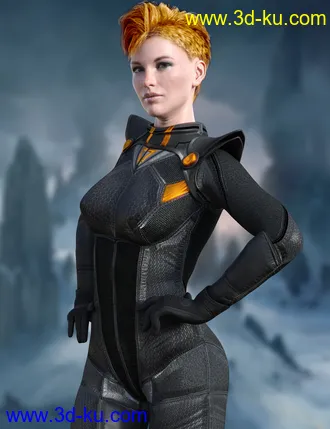 3D打印模型X-Fashion Sci Bodysuit 4 for Genesis 8 Female(s)的图片