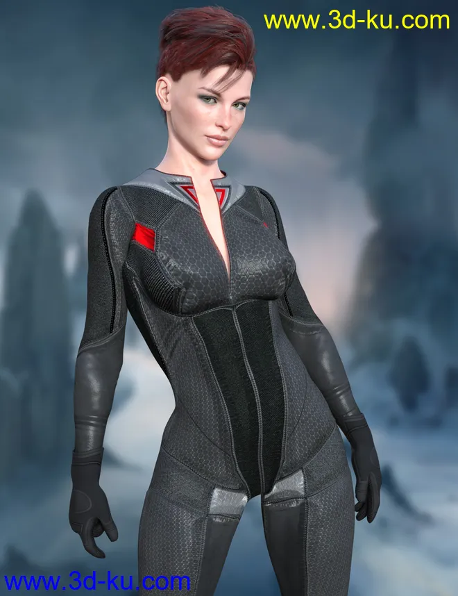 X-Fashion Sci Bodysuit 4 for Genesis 8 Female(s)模型的图片3