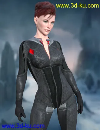 3D打印模型X-Fashion Sci Bodysuit 4 for Genesis 8 Female(s)的图片