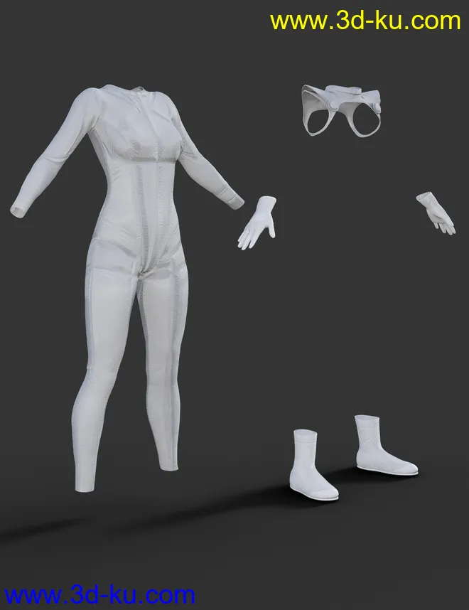 X-Fashion Sci Bodysuit 4 for Genesis 8 Female(s)模型的图片6