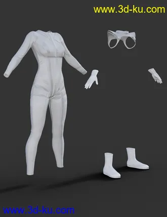3D打印模型X-Fashion Sci Bodysuit 4 for Genesis 8 Female(s)的图片