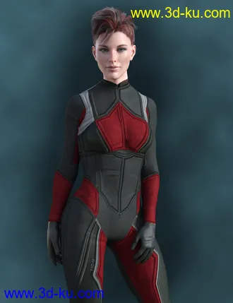 3D打印模型X-Fashion Sci Bodysuit 5 for Genesis 8 Female(s)的图片