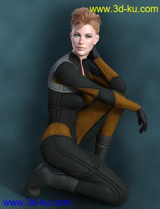 3D打印模型X-Fashion Sci Bodysuit 5 for Genesis 8 Female(s)的图片