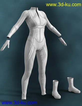 3D打印模型X-Fashion Sci Bodysuit 5 for Genesis 8 Female(s)的图片
