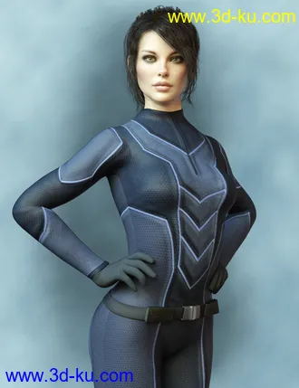 3D打印模型X-Fashion Sci Bodysuit 6 for Genesis 8 Female(s)的图片