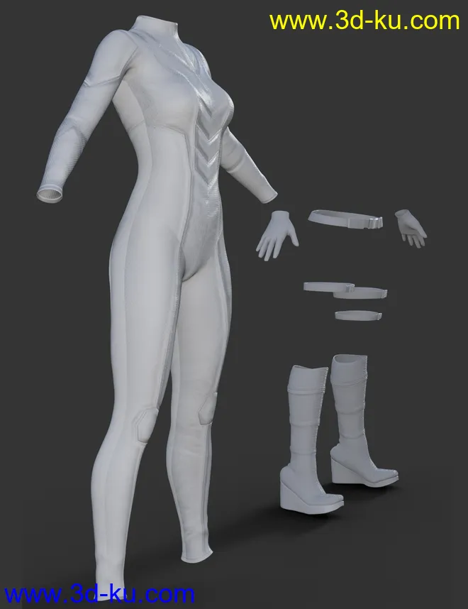 X-Fashion Sci Bodysuit 6 for Genesis 8 Female(s)模型的图片5