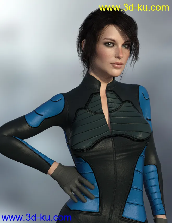 X-Fashion Sci Bodysuit 7 for Genesis 8 Female(s)模型的图片3
