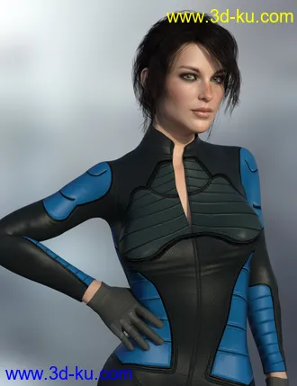 3D打印模型X-Fashion Sci Bodysuit 7 for Genesis 8 Female(s)的图片
