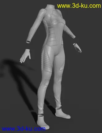 3D打印模型X-Fashion Sci Bodysuit 7 for Genesis 8 Female(s)的图片