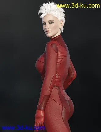 3D打印模型X-Fashion Sci Bodysuit 8 for Genesis 8 Female(s)的图片