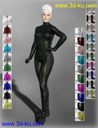 3D打印模型X-Fashion Sci Bodysuit 8 for Genesis 8 Female(s)的图片