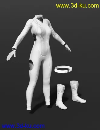 3D打印模型X-Fashion Shadows Outfit for Genesis 8 Female(s)的图片