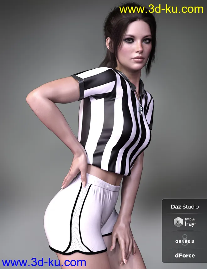 X-Fashion Uniform 03 for Genesis 8 Female(s)模型的图片2