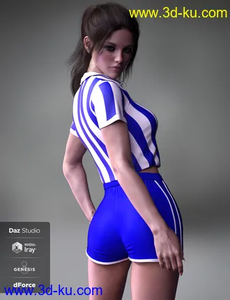 3D打印模型X-Fashion Uniform 03 for Genesis 8 Female(s)的图片