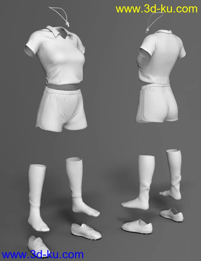 X-Fashion Uniform 03 for Genesis 8 Female(s)模型的图片8